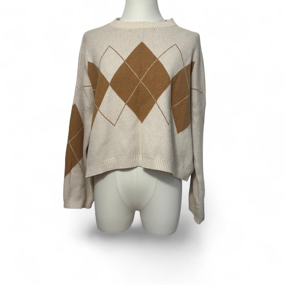 SWEATER BUNDLE - Two Retro 70's Inspired Academia Sweaters - Size Medium - Picture 3 of 15